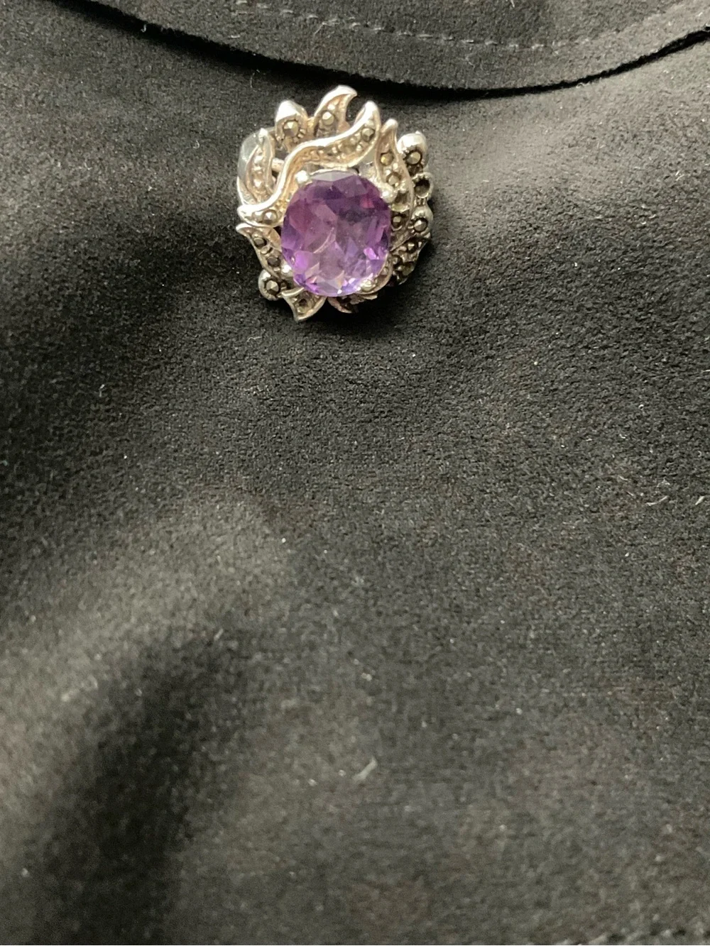 Vintage Amethyst 925 Ring